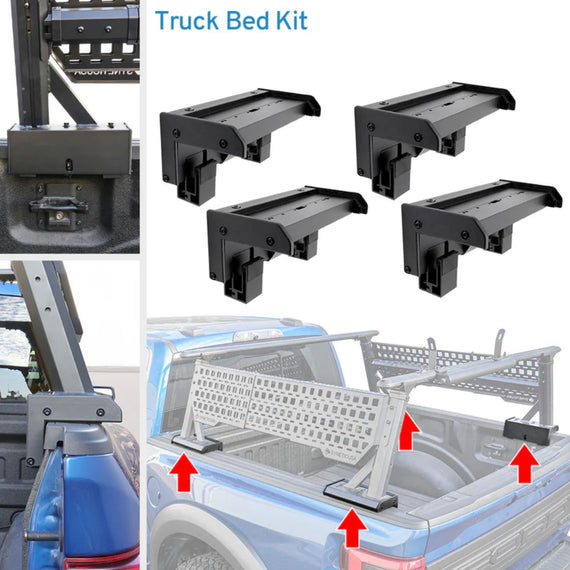 SYNETICUSA R1S/R1L Ladder Rack Truck Bed Rail Caps Adapter