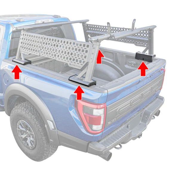 SYNETICUSA R1S/R1L Ladder Rack Truck Bed Rail Caps Adapter