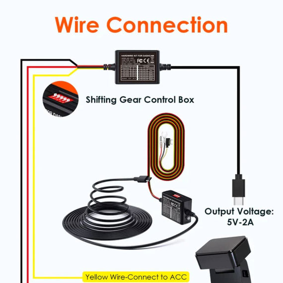 Vantrue 5-Level Adjustable Hardwire Kit