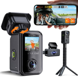 Vantrue E360ACE 3-Channel 5.2K Resolution Dash Camera w/ Handheld Selfie Function Dash Camera Vantrue 