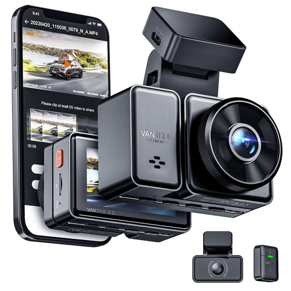 Vantrue Element 2 (E2) 2-Channel Wifi Dash Camera