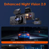 Vantrue Element 3 (E3) 3-Channel Wifi & GPS Built-n Dash Camera