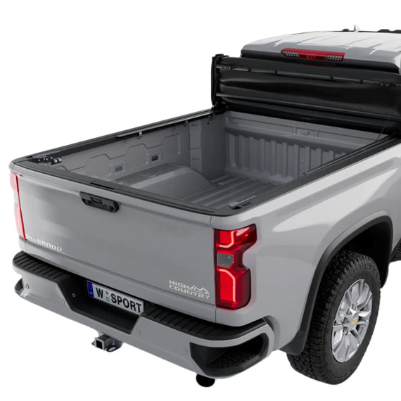 Worksport 2019-2024 Chevrolet Silverado 1500 SC4 PRO Vinyl Full Bed Access Quick Latch Trifold Soft Tonneau Cover