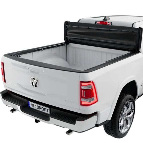 Worksport 2019-2024 Dodge RAM 1500 SC4 PRO Vinyl Full Bed Access Quick Latch Trifold Soft Tonneau Cover