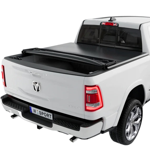 Worksport 2019-2024 Dodge RAM 2500 / 3500 SC4 PRO Vinyl Full Bed Access Quick Latch Trifold Soft Tonneau Cover