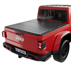 Worksport 2020-2025 JEEP Gladiator AL3 PRO Quick Latch Aluminum Trifold Hard Tonneau Cover Tonneau Covers Worksport 