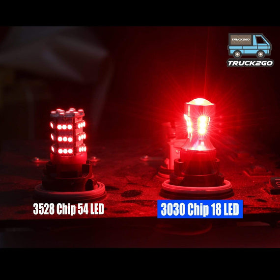 1156 Turn Signal / Brake LED Projector Light Bulbs - Red