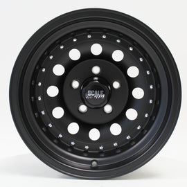 14 Inch off-road wheels Bandit II Matte black wheels Scale4x4 Wheels from truck2go