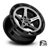 REIKA 15 Inch Teton R20 Black Machined Face Wheels / 15x7 / +15 / 5x100