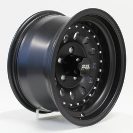 15 Inch off-road wheels Bandit II Matte black wheels Scale4x4 Wheels from truck2go