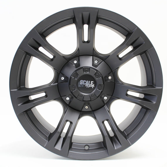 Scale4x4 17 Inch Buckshot Matte Black Wheels / 17x9 / -6 / 5x114.3