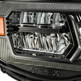 2005-2011 Toyota Tacoma LUXX-Series LED Crystal Headlights Alpha-Black Headlights Assembly AlphaRex 