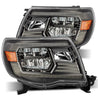 AlphaRex 2005-2011 Toyota Tacoma LUXX-Series LED Crystal Headlights Alpha-Black