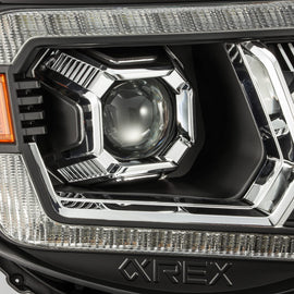 2005-2011 Toyota Tacoma LUXX-Series LED Crystal Headlights Black Headlights Assembly AlphaRex 