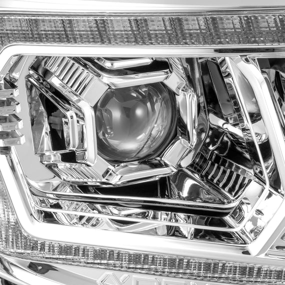 AlphaRex 2005-2011 Toyota Tacoma LUXX-Series LED Crystal Headlights Chrome