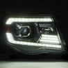 AlphaRex 2005-2011 Toyota Tacoma PRO-Series Halogen Projector Headlights Alpha-Black