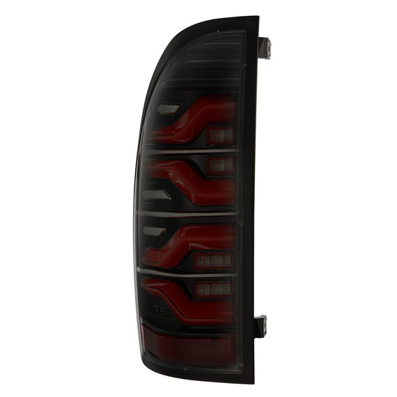AlphaRex 2005-2015 Toyota Tacoma LUXX-Series LED Tail Lights Black-Red
