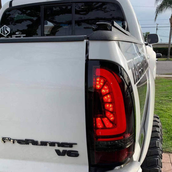 AlphaRex 2005-2015 Toyota Tacoma PRO-Series LED Tail Lights Jet Black