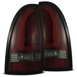 2005-2015 Toyota Tacoma PRO-Series LED Tail Lights Red Smoke Headlights Assembly AlphaRex 