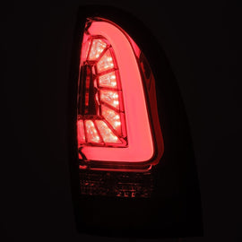 2005-2015 Toyota Tacoma PRO-Series LED Tail Lights Red Smoke Headlights Assembly AlphaRex 