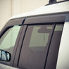 2005-2016 Land Rover LR3 LR4 Taped-on Window Visors (Black Trim)