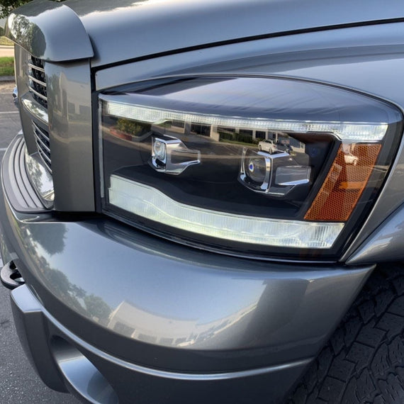 AlphaRex 2006-2008 Dodge Ram LUXX-Series LED Projector Headlights Chrome