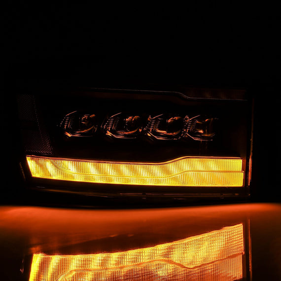 AlphaRex 2006-2008 Dodge Ram NOVA-Series LED Projector Headlights Black
