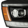 AlphaRex 2006-2008 Dodge Ram PRO-Series Halogen Projector Headlights Black