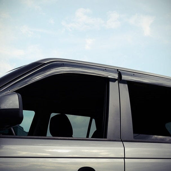 2006-2013 Land Rover Range Rover Taped-on Window Visors (Black Trim)
