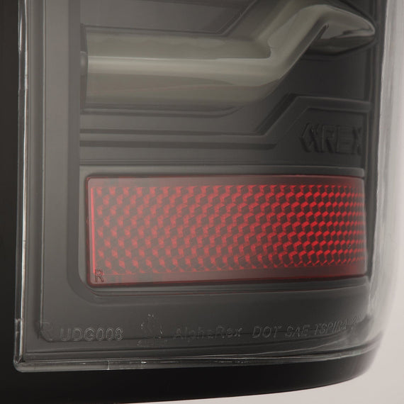 AlphaRex 2007-2008 Dodge Ram 1500 LUXX-Series LED Tail Lights Alpha-Black