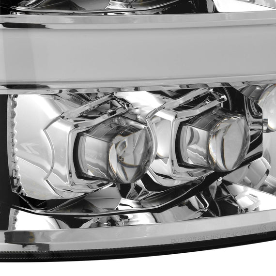 AlphaRex 2007-2013 Chevrolet Silverado NOVA-Series LED Projector Headlights Chrome