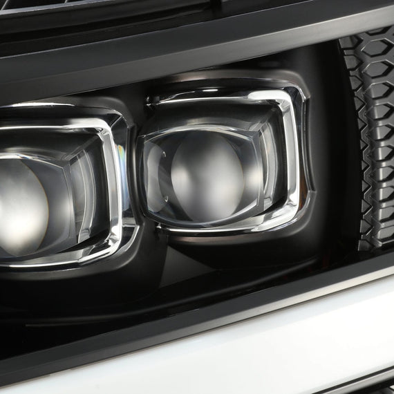 AlphaRex 2007-2013 Chevrolet Silverado NOVA-Series LED Projector Headlights Jet Black