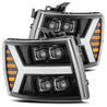 AlphaRex 2007-2013 Chevrolet Silverado NOVA-Series LED Projector Headlights Jet Black