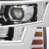 AlphaRex 2007-2013 Chevrolet Silverado PRO-Series Halogen Projector Headlights Chrome