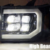 AlphaRex 2007-2013 GMC Sierra NOVA-Series LED Projector Headlights Black