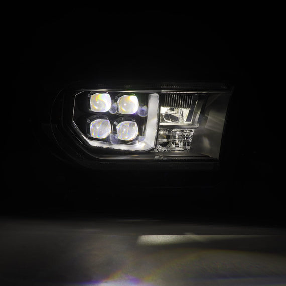 AlphaRex 2007-2013 Toyota Tundra NOVA-Series LED Projector Headlights Black (With Level Adjuster)