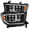 AlphaRex 2007-2013 Toyota Tundra NOVA-Series LED Projector Headlights Black (With Level Adjuster)