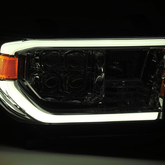 AlphaRex 2007-2013 Toyota Tundra NOVA-Series LED Projector Headlights Jet Black (With Level Adjuster)