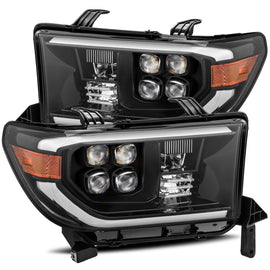 2007-2013 Toyota Tundra NOVA-Series LED Projector Headlights Jet Black (With Level Adjuster) Headlights Assembly AlphaRex 