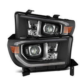 2007-2013 Toyota Tundra PRO-Series Halogen Projector Headlights Black Headlights Assembly AlphaRex 