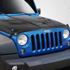 2007-2018 Jeep Wrangler Viper Look Carbon Fiber Hood Truck2go 