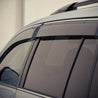 2008-2013 Toyota Highlander Premium Series Taped-on Window Visors (Chrome Trim)