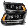 AlphaRex 2009-2018 Ram Truck LUXX-Series (5th Gen 2500 Style) LED Projector Headlights Alpha-Black