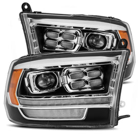 2009-2018 Ram Truck LUXX-Series (5th Gen 2500 Style) LED Projector Headlights Black Headlights Assembly AlphaRex 