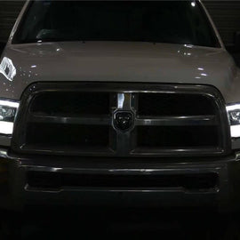 2009-2018 Ram Truck LUXX-Series LED Projector Headlights Black Headlights Assembly AlphaRex 