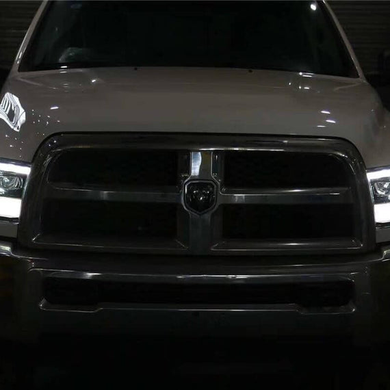 AlphaRex 2009-2018 Ram Truck LUXX-Series LED Projector Headlights Black