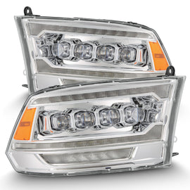 2009-2018 Ram Truck MK II NOVA-Series LED Projector Headlights Chrome Headlights Assembly AlphaRex 