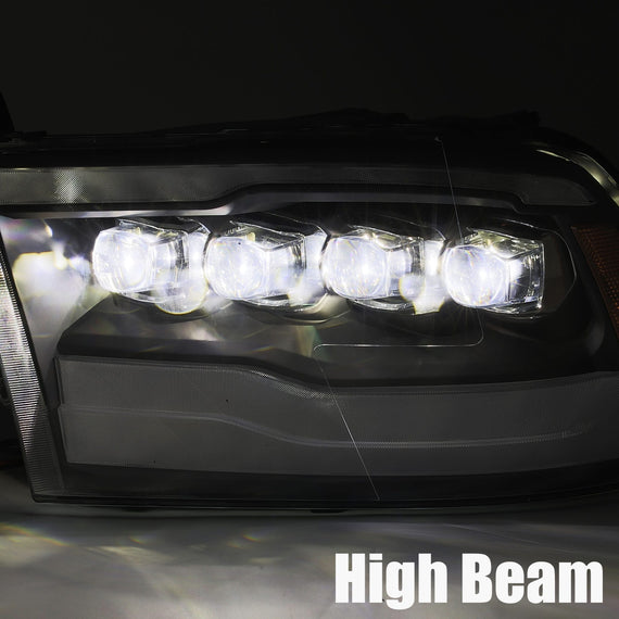 AlphaRex 2009-2018 Ram Truck NOVA-Series LED Projector Headlights Chrome