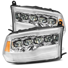 2009-2018 Ram Truck NOVA-Series LED Projector Headlights Chrome Headlights Assembly AlphaRex 