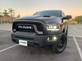 2009-2018 Ram Truck PRO-Series (5th Gen 2500 Style) Projector Headlights Alpha-Black Headlights Assembly AlphaRex 